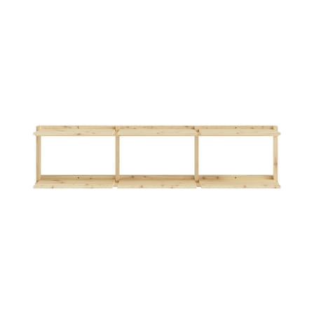 Wandregal Groove holz natur / B 192 x H 47,5 cm - KARUP DESIGN