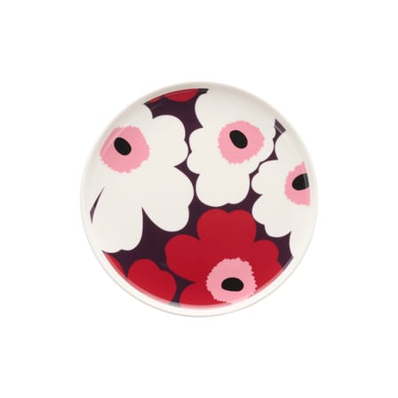 Assiette à dessert Unikko céramique violet / Ø 20 cm - Marimekko