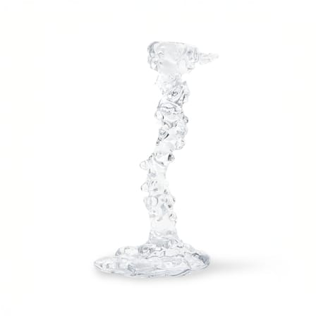 Bougeoir Drip Glass Large verre transparent / H 25 cm - POLSPOTTEN