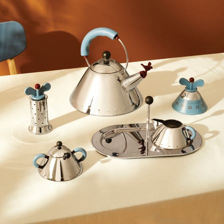 Bouilloire 9093 - Oisillon métal noir / Michael Graves, 1986 - 2 Litres /Induction - Alessi