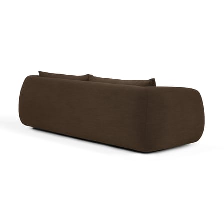 Canapé droit Figur tissu marron / 3 places - L 244 cm - Ethnicraft
