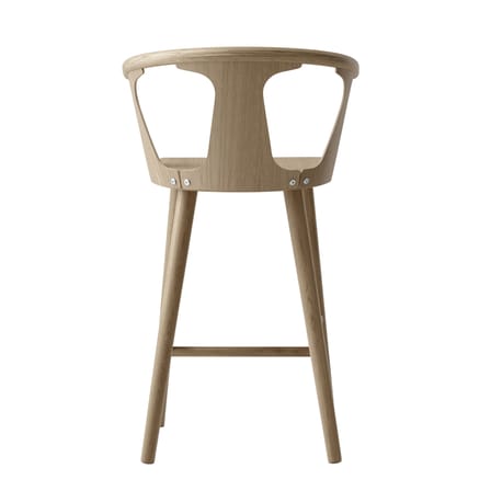 Chaise de bar In Between SK7 bois naturel / H 65 cm - Chêne - &tradition