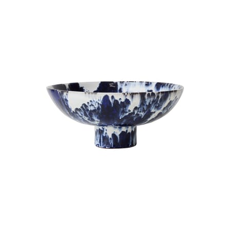 Coupe Ceramic céramique bleu / Ø 26 x H 11 cm - HK LIVING