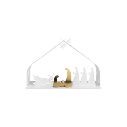 Crèche Bark Crib métal blanc / H 10 cm - Alessi