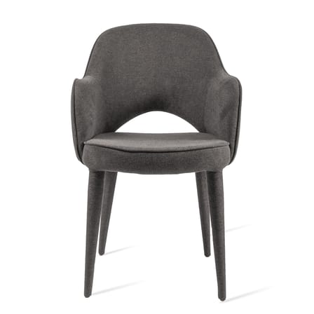 Fauteuil rembourré Cosy tissu gris - POLSPOTTEN