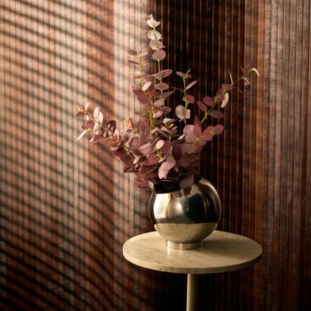 Globe Silver Flowerpot metal silver / Ø 17 cm - AYTM