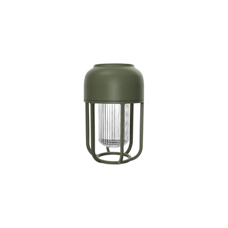 Lampada solare da esterno Light N°1 metallo verde / LED - Caricabatterie a induzione incluso - Houe