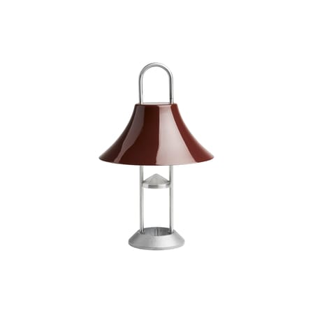 Lampe extérieur sans fil rechargeable Mousqueton métal rouge / Pour l'extérieur - Hay