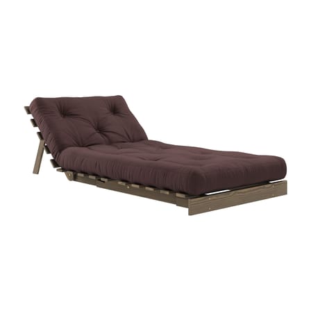 Fauteuil convertible Roots / Dormeuse & lit d'appoint - 3 positions / Structure marron - KARUP DESIGN