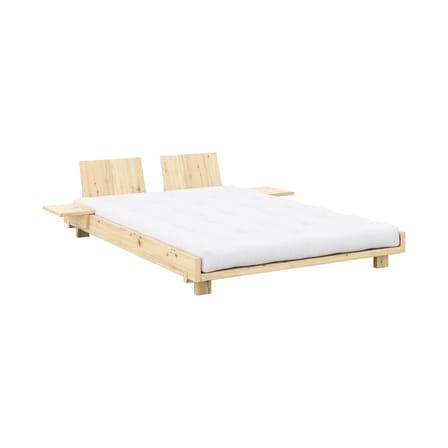 Lit double Social / Pour matelas 140 x 200 cm - Dossiers & chevets intégrés - KARUP DESIGN