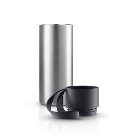 Mug isotherme To Go Cup métal noir / Avec couvercle - 0,35 L - Eva Trio