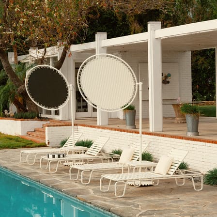 Vista Parasol textile beige / Swivel - Ø 140 cm - BUSINESS & PLEASURE