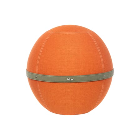 Pouf Original Regular orange / Ergonomique - Ø 55 cm / Tissu chiné - BLOON PARIS