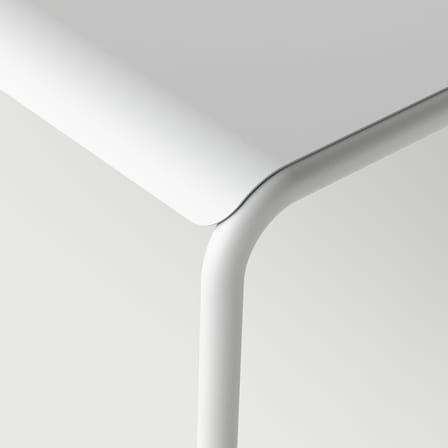rechteckiger Tisch Panorama metall grau / 130 x 90 cm - 4 bis 6 Personen - TIPTOE