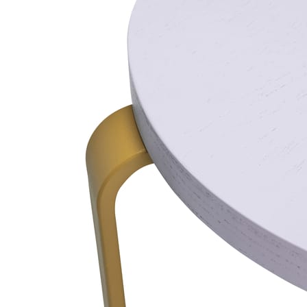 Smile Stackable stool wood purple / Set of 2 Stackable stools - HÜBSCH