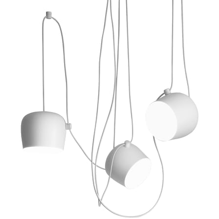 Suspension AIM métal blanc LED /  Ø 24 cm - Flos