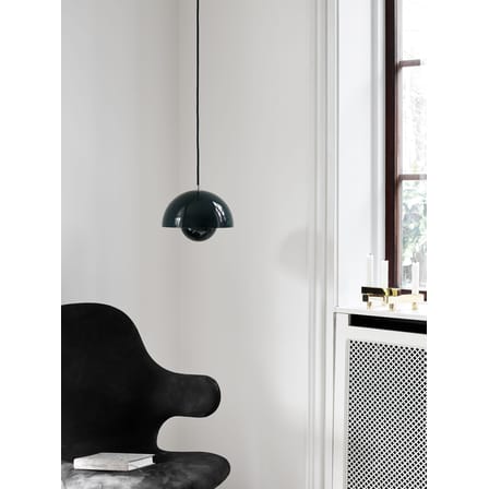 Suspension FlowerPot VP1 métal blanc / Ø 23 cm - By Verner Panton, 1969 - &tradition