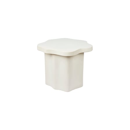 Table d'appoint Sonja céramique blanc / 42,5 x 46,5 x H 36 cm - BROSTE COPENHAGEN