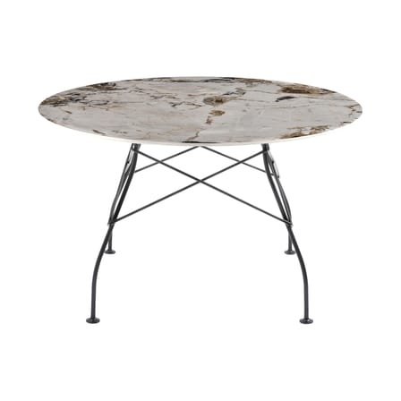 Table ronde Glossy Marble / Ø 128 cm - Grès effet marbre - Kartell
