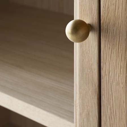 Vaisselier Trace Single SC87 bois naturel / L 50 x H 192 cm - &tradition