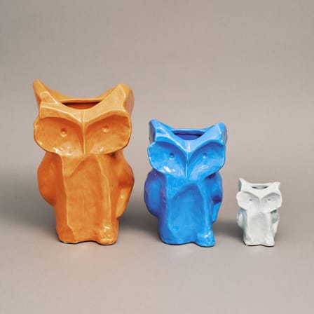 Vase After Midnight Owl  céramique bleu / XS - H 12 cm - Serax