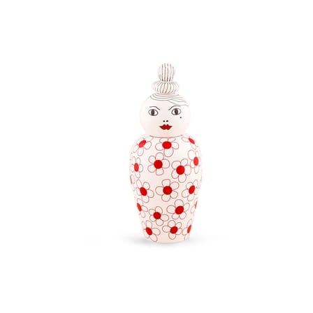 Vase avec couvercle Canopie Pepa céramique rouge / Avec couvercle - Seletti