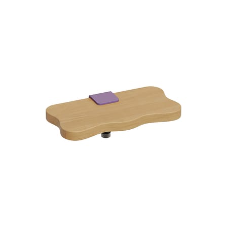 Wandregal Bracket Vague by Uchronia holz natur / L 32 cm – massive Eiche - TIPTOE