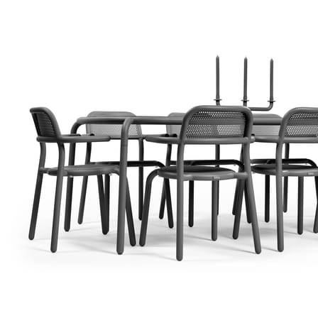 Stapelbarer Sessel Toní metall schwarz / 2er-Set Stapelbarer Sessel - Fatboy