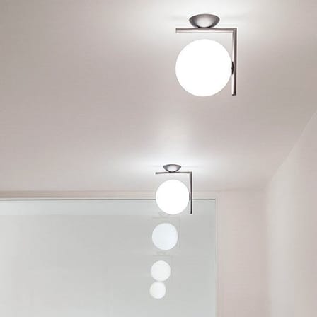 Applique IC W1 verre métal / Ø 20 cm - Michael Anastassiades, 2014 - Flos
