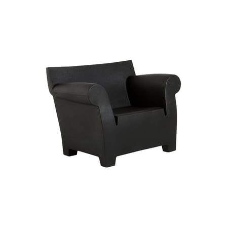 Bubble Club Armchair plastic material black / Philippe Starck, 2000 - Kartell