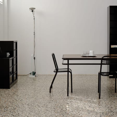 Chaise UD métal noir / Réédition 1958 - Tolix