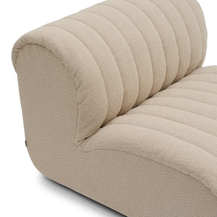 Chauffeuse Coltre tissu beige / Module de canapé - Muuto