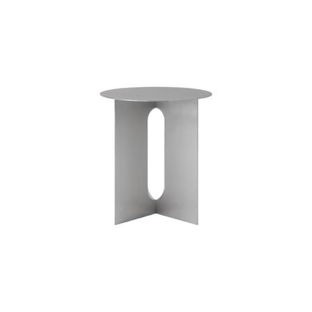 Androgyne End table metal silver / Ø 40 x H 43 cm - Audo Copenhagen