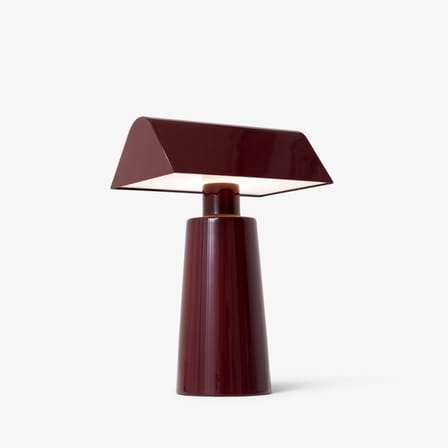 Lampe sans fil rechargeable Caret MF1 métal rouge violet /  H 22 cm - &tradition