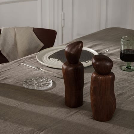 Moulin à épices Cairn bois naturel / Frêne FSC - Ø 6 x H 21 cm - Ferm Living