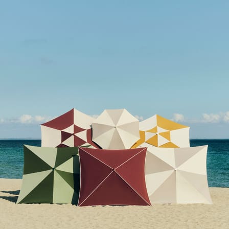 Parasol Terrazza - Hexagon tissu jaune / Ø 300 cm - Hay