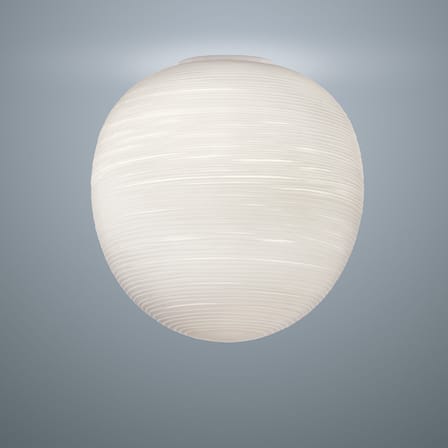 Plafoniera Rituals XL vetro bianco / Ø 40 x H 40 cm - Vetro soffiato - Foscarini