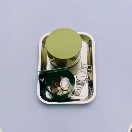 Plat de service Essential Rectangular métal / 26 x 18 cm - Hay