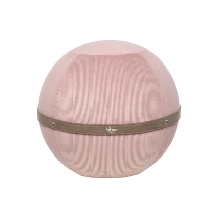 Pouf Côtelé Regular rose / Ergonomique - Ø 55 cm / Velours côtelé - BLOON PARIS