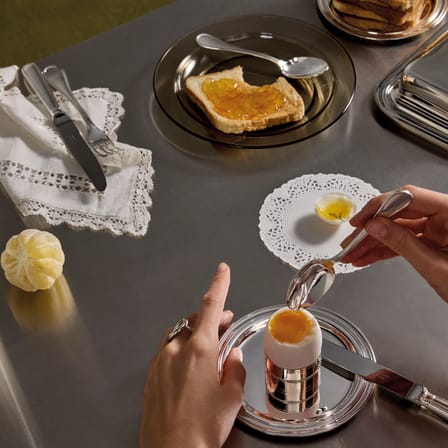 Set de couverts Albi métal / 7 pièces pour petit-déjeuner - Pour 2 personnes - Christofle