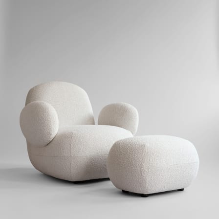 Sitzkissen Toe textil weiß / 60 x 45 cm - 101 COPENHAGEN