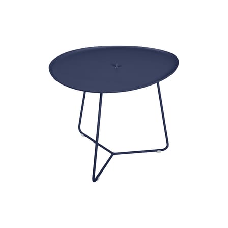 Table basse Cocotte métal bleu / L 55 x H 43,5 cm - Plateau amovible - Fermob
