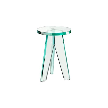 Tabouret Crystal verre transparent / Philippe Starck - Glas Italia