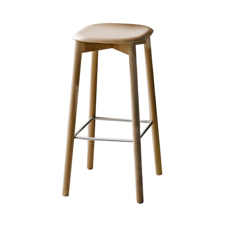 Tabouret de bar Soft Edge 82 bois naturel / H 75 cm - Hay