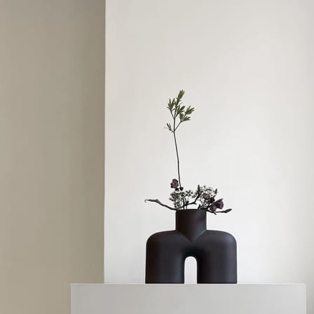 Vase Cobra Uno Medium céramique marron / L 30 x H 25 cm - 101 COPENHAGEN