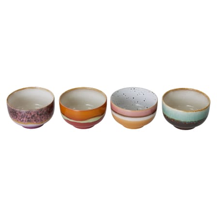 Set de 4 bols 70s ceramics geyser / Ø 13,5 - 50 cl - HK LIVING