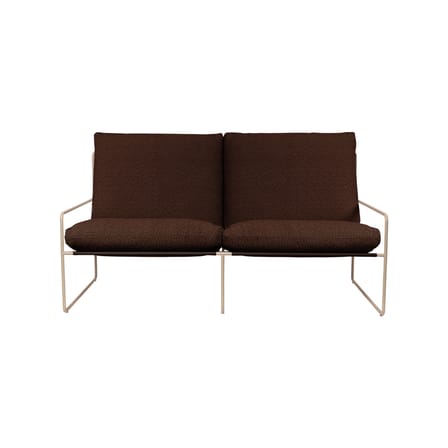 Canapé de jardin 2 places Desert tissu marron / L 156 cm - Ferm Living