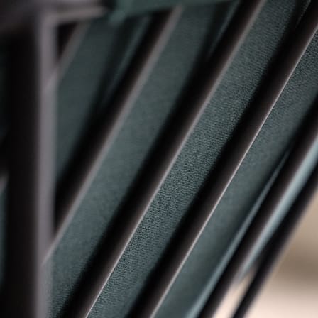 Canapé droit Atlas tissu vert / L 203 cm - KANN DESIGN
