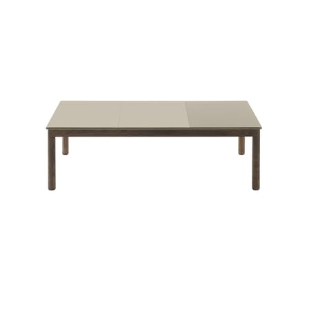 Couple Coffee table ceramic beige / 84.5 x 120 x H 35 cm - Reversible stoneware tabletop - Muuto