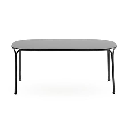 HiRay Coffee table metal black / Metal - 90 x 59 cm - Kartell